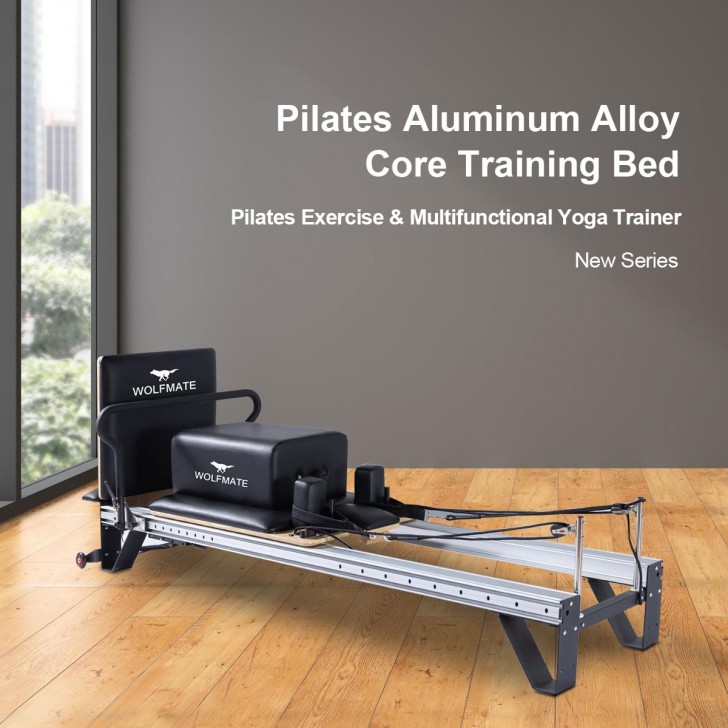 Pilates Reformer Rubber Wood core Bed Gym, Yoga Exercise Stretching Studio  Reformer, Pilates Large Equipment core Bed, Foldable, Reformers -   Canada