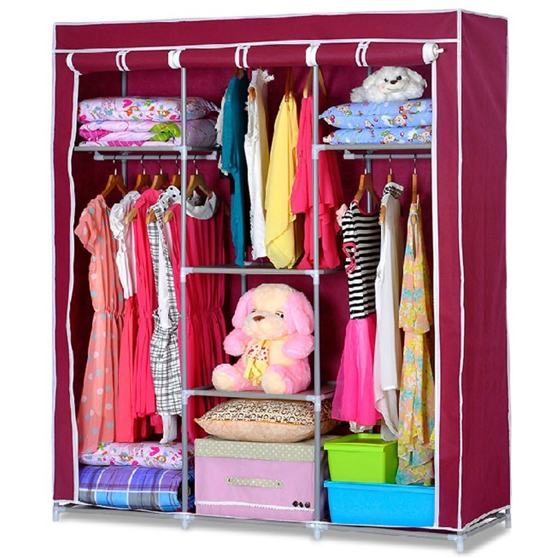 Non-woven Fabric Portable Closet with Shelves (DK-WF1613-3)  