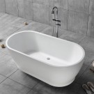 59 In Freestanding Bathtub - Acrylic White (DK-YU-17572)