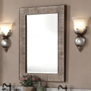 26 x 36 In Bath Vanity Décor Mirror with Fir Wood Frame (DK-WK9226-SW)