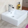 Decoraport White Square Ceramic Above Counter Basin (CL-1176)