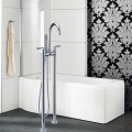 Freestanding Bathtub Faucet with Hand Shower - Brass with Chrome Finish (DK-9105)