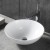 Matte White Round Ceramic Above Counter Basin (CL-1344YD)