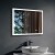 DECORAPORT 36 x 28 Inch LED Bathroom Mirror with Touch Button, Anti Fog, Dimmable, Vertical & Horizontal Mount (D113-3628)