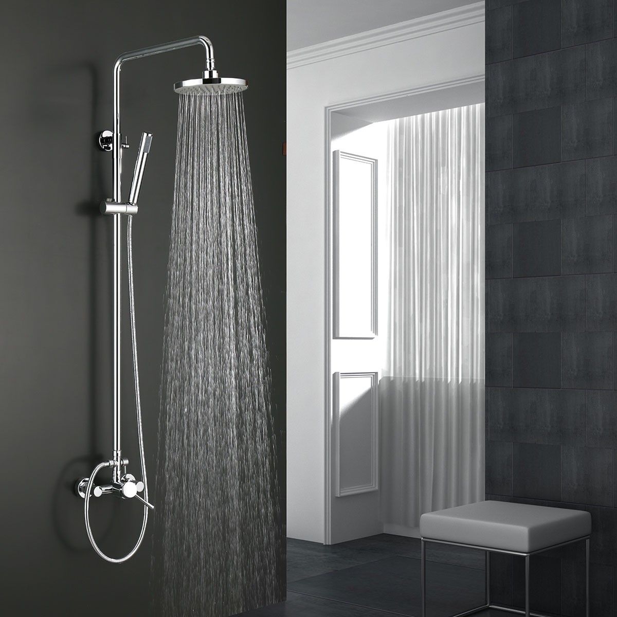 Pommeau de Douche en Laiton avec Finition Chrome (9460)