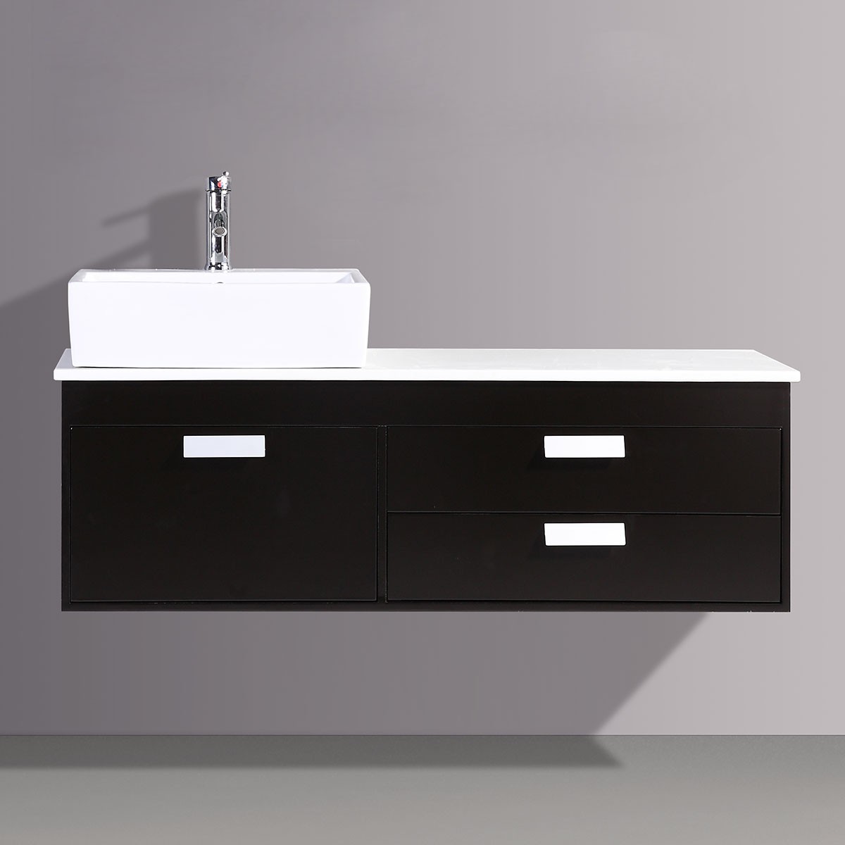 51 po Vanité en contreplaqué espresso avec lavabo (DK-T9099B-V)