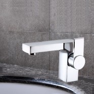 Decoraport Robinet de Lavabo&Vasque - Laiton Fini Chrome (6053CH)