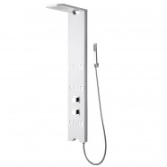 Panneau de douche thermostatique en alliage d'aluminium blanc (JX-9718)