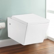 Cuvette de Toilette Murale/Suspendue au Mur - Blanc (DK-ZBQ-12260D)