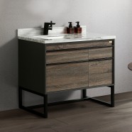 40 po Vanité autoportante avec lavabo (G8295-V)