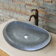 Lavabo Gris en Granite de Dessus du Comptoir (CL-S008)