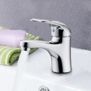 Robinet de Lavabo&Vasque - Simple Trou Simple Levier - Laiton Fini Chrome (3027)