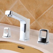 Robinet de Lavabo&Vasque - Laiton Fini Chrome sans Plomb (DK-YDL-10003CH)