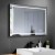 DECORAPORT 36 x 28 Po Miroir de Salle de Bain LED avec Bouton Tactile, Cadre noir, Anti-Buée, Luminosité Réglable, Montage Vertical & Horizontal (D613-3628)